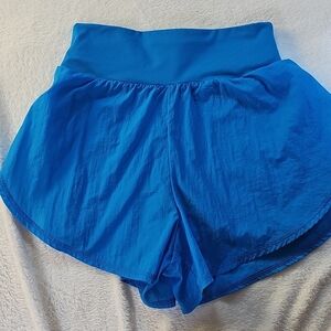 Women's Quick Dry Run Shorts All in Motion Size XS Beautiful Blue Bike Lined I38